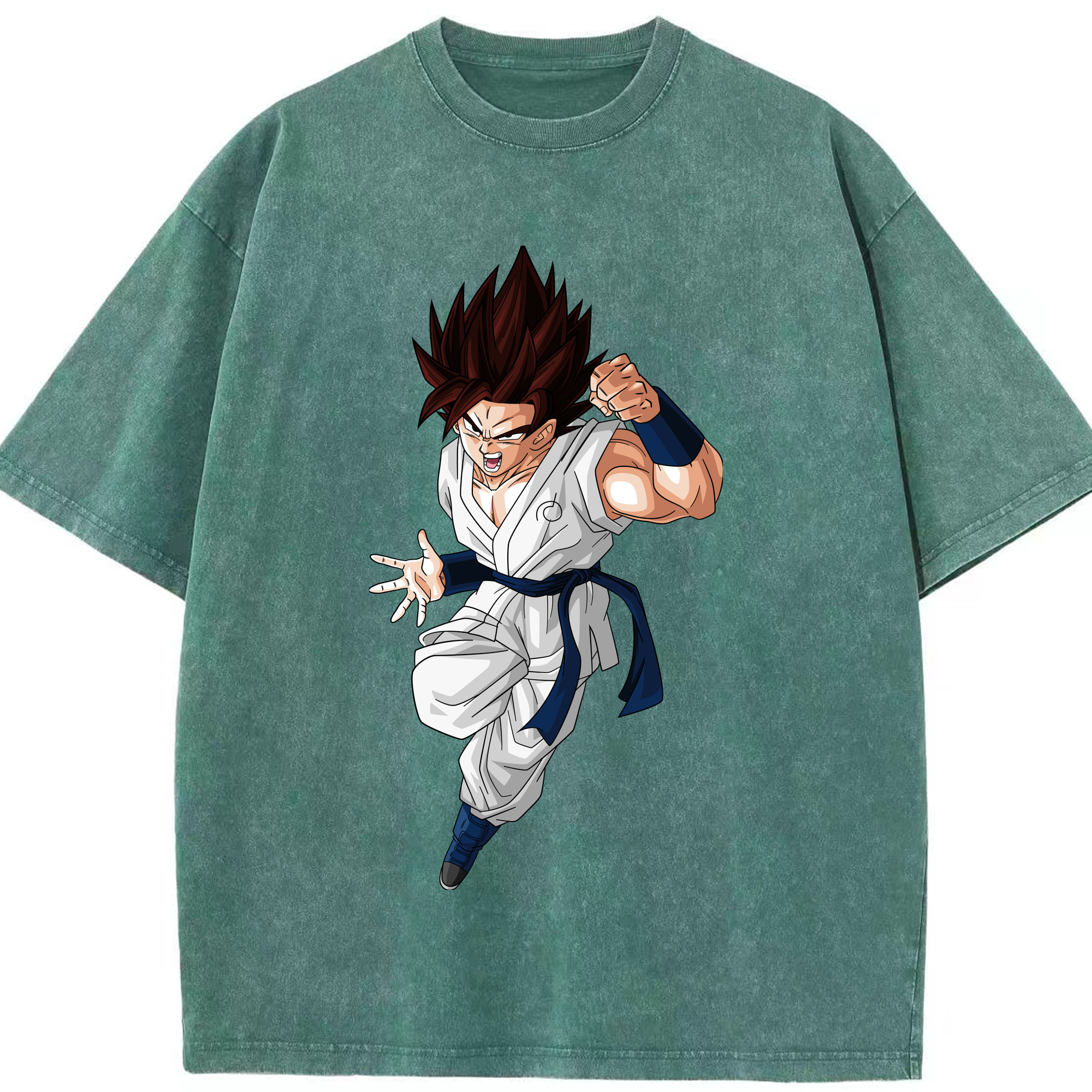 （画像用） ドラゴンボール 孫 悟飯（そんごはん）DRAGON BALL Son Gohan 綿100% ヴィンテージ風 半袖Tシャツ（フロントプリント）